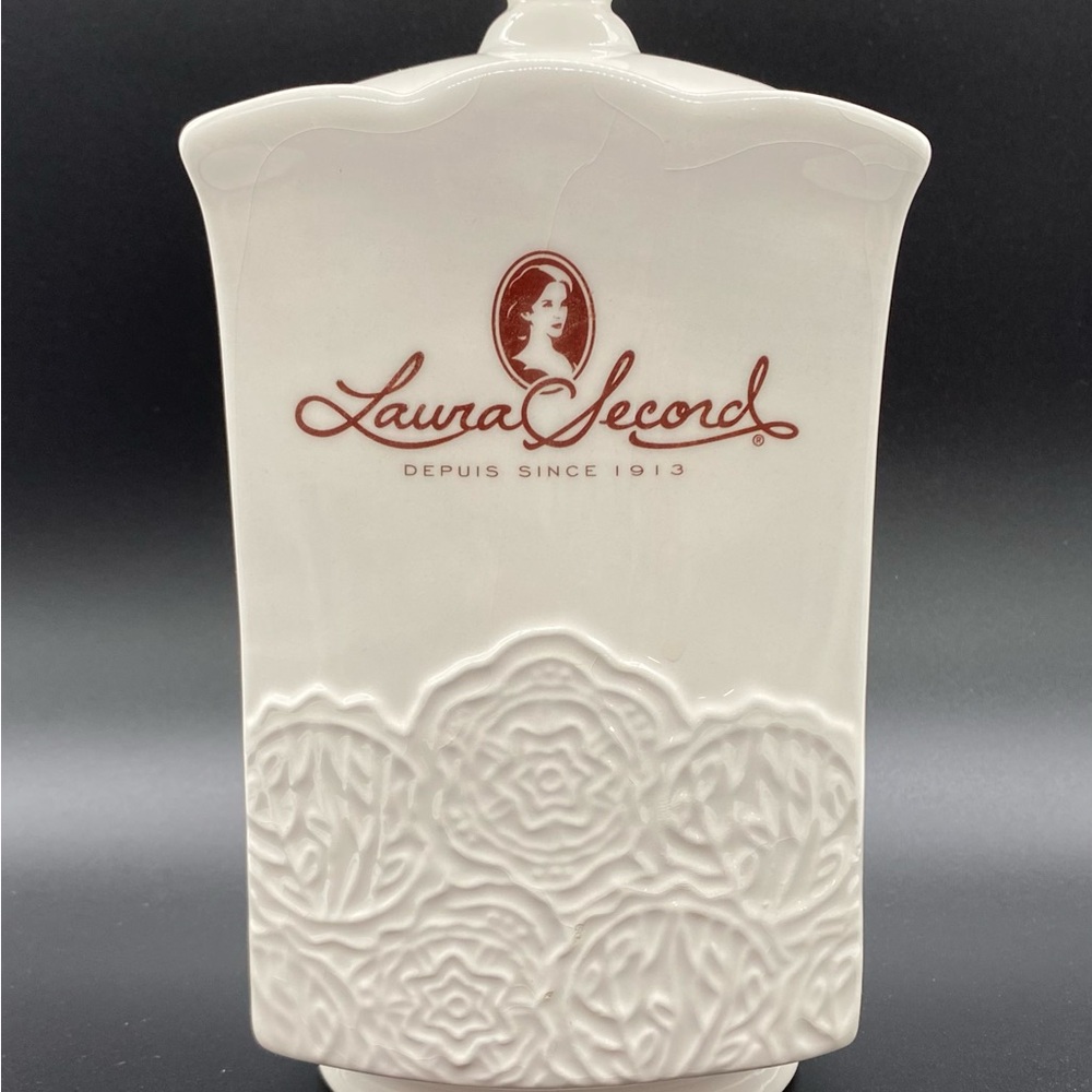 Vintage Laura Secord Ceramic Jar for Tea/Coffee/Candy/Cookies - 1980s